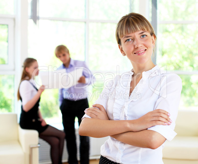 businesswoman in office