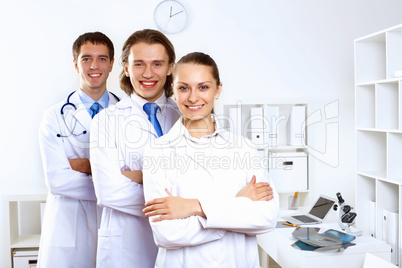 Young doctors at work