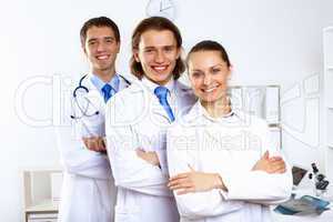 Young doctors at work
