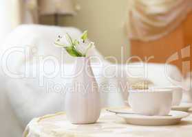 tea cup on a table