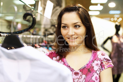 Young woman doing shopping