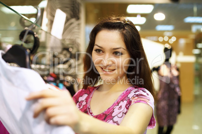 Young woman doing shopping