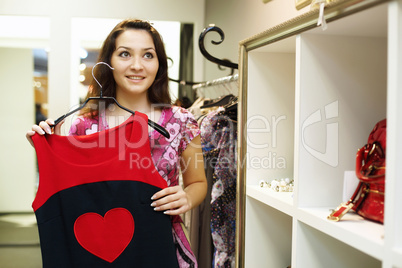 Young woman doing shopping