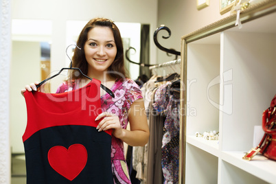 Young woman doing shopping