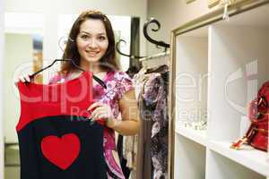 Young woman doing shopping