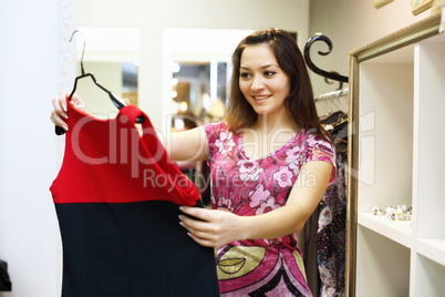 Young woman doing shopping