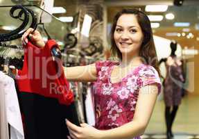 Young woman doing shopping