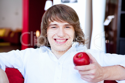 portrait of a young handsome man