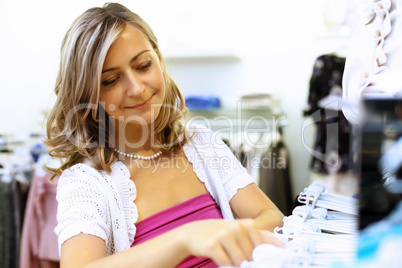 Young woman doing shopping