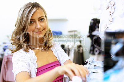 Young woman doing shopping