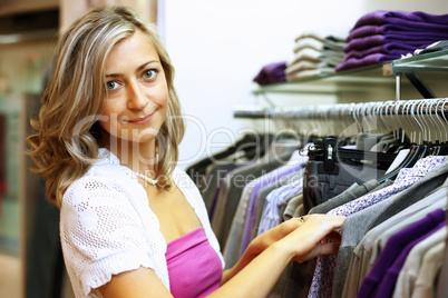 Young woman doing shopping