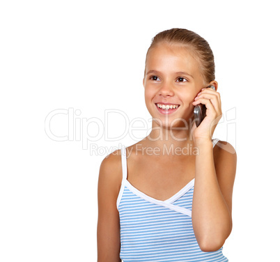 Pretty teenage girl with mobile phone