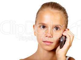 Pretty teenage girl with mobile phone