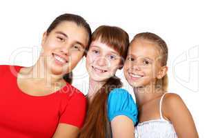 Three teenage girls together