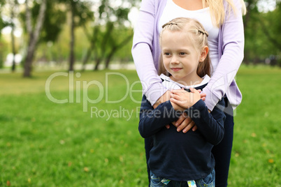 Little girl in park