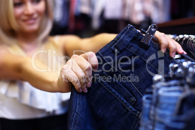 Young woman doing shopping