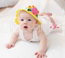 cute baby in hat