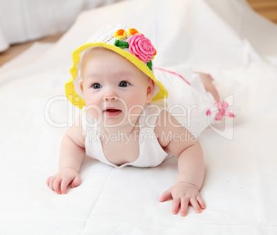 cute baby in hat