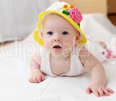 cute baby in hat