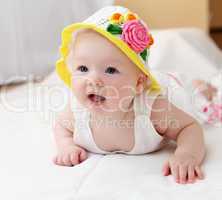 cute baby in hat