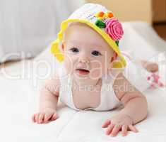 cute baby in hat