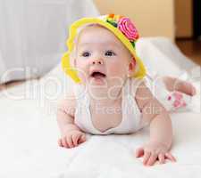 cute baby in hat