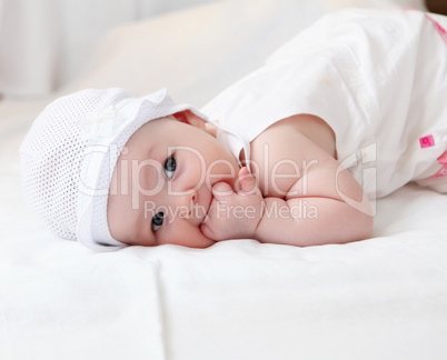 cute baby in hat