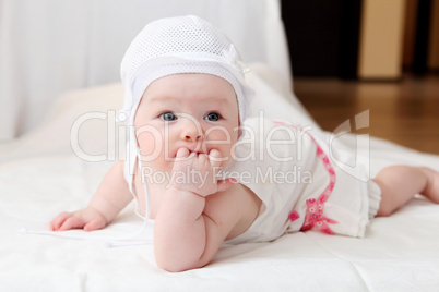 cute baby in hat