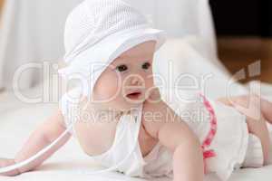 cute baby in hat