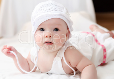 cute baby in hat