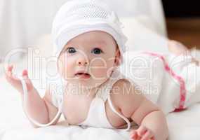 cute baby in hat