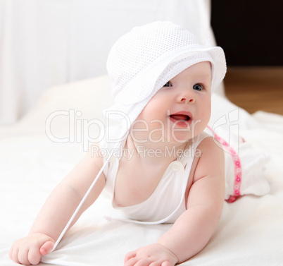 cute baby in hat