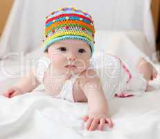 cute baby in hat