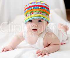 cute baby in hat