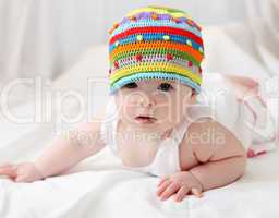 cute baby in hat