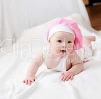 cute baby in hat