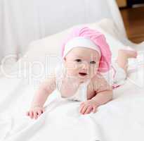 cute baby in hat