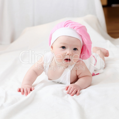 cute baby in hat