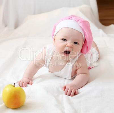 cute baby in hat