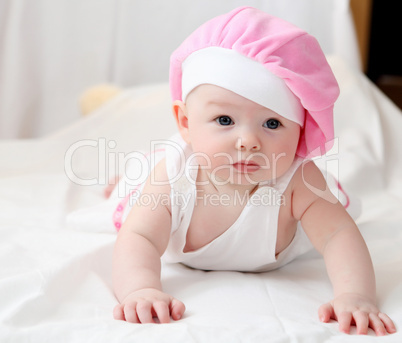 cute baby in hat