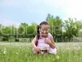 Portrait of a beautiful young girl