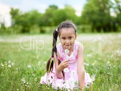 Portrait of a beautiful young girl