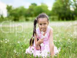 Portrait of a beautiful young girl