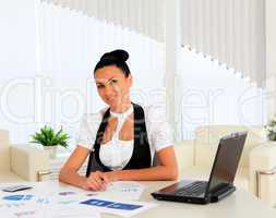 young business woman in the office
