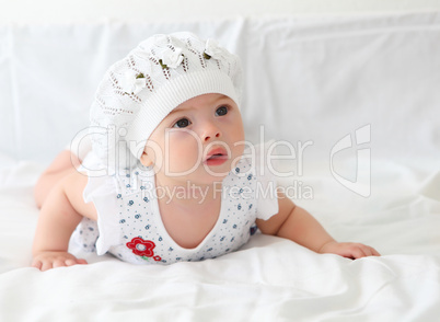 infant baby in a hat