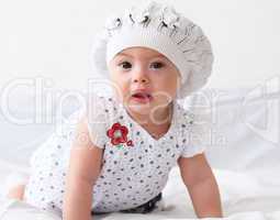 infant baby in a hat