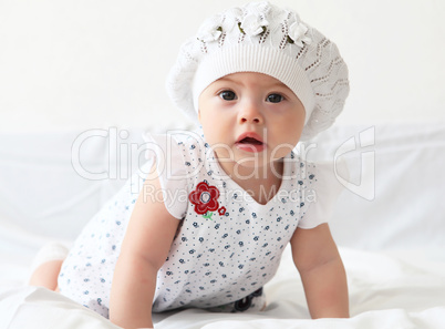 infant baby in a hat