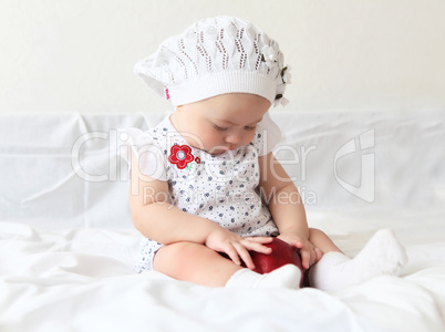 infant baby in a hat