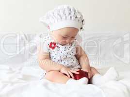 infant baby in a hat