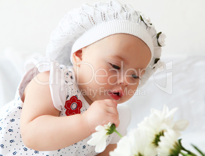 infant baby in a hat